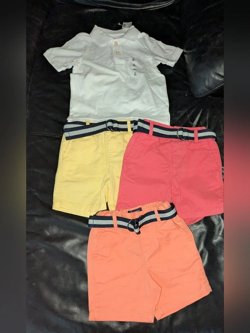 Lot of 4 - The Children's Place Shorts Chino Polo Shirt Boys Size 2T nwt